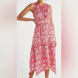 Scoop Handkerchief Hem Dress NWT